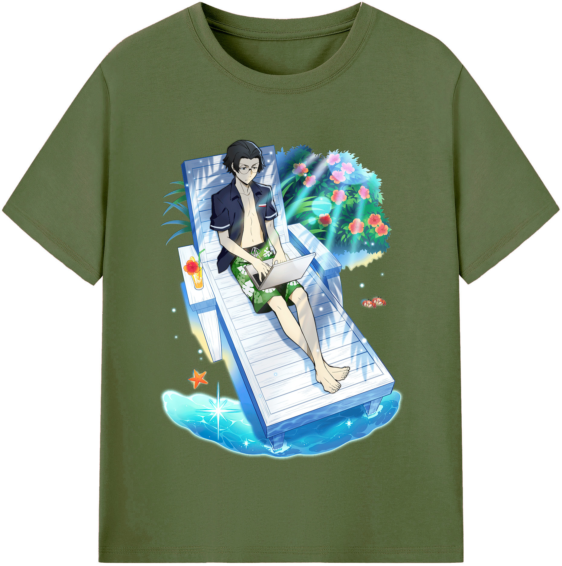 （画像用） 文豪ストレイドッグス Bungo Stray Dogs 綿100％半袖Tシャツ（フロントプリント）